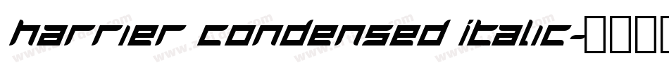 Harrier Condensed Italic字体转换